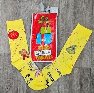 McDonald's The Grinch Yellow Socks